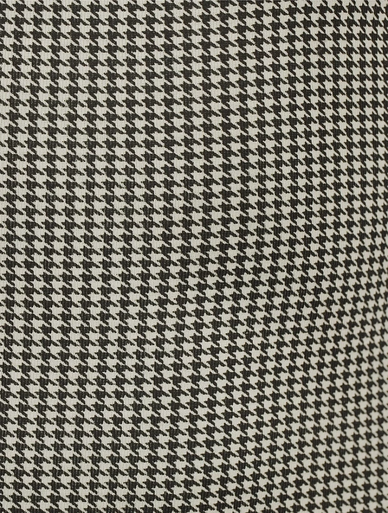 Jersey Mini Dress Houndstooth Print