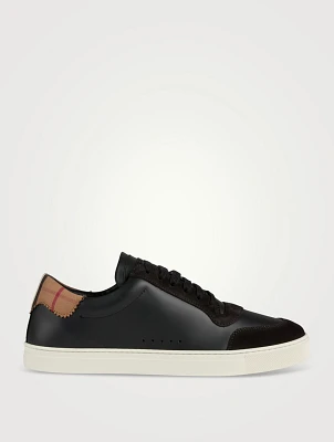 Leather Suede And Vintage Check Cotton Sneakers