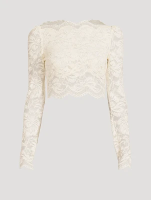 Stretch Lace Crop Top