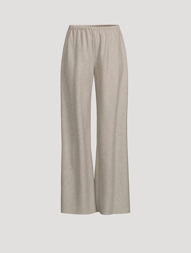 Gala Wool And Cashmere Flannel Pants