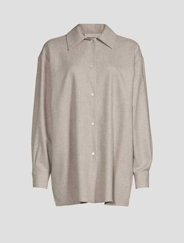 Komako Wool Cashmere Flannel Shirt