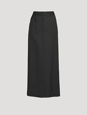Roux Wool Maxi Skirt
