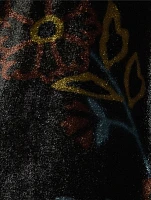 Velvet Midi Dress Paisley Print