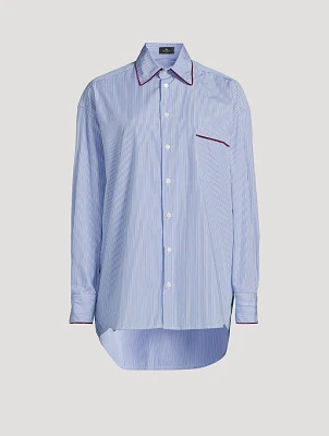 Poplin Shirt Stripe Print