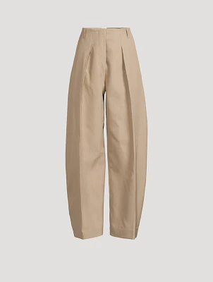 Le Pantalon Ovalo Barrel-Leg Trousers