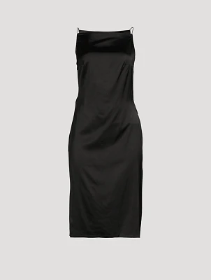 La Robe Spoglio Asymmetric Satin Dress