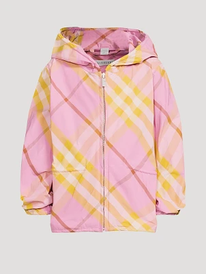 Check Windbreaker Jacket