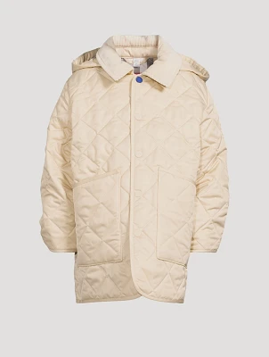 Quilted Coat With Hood