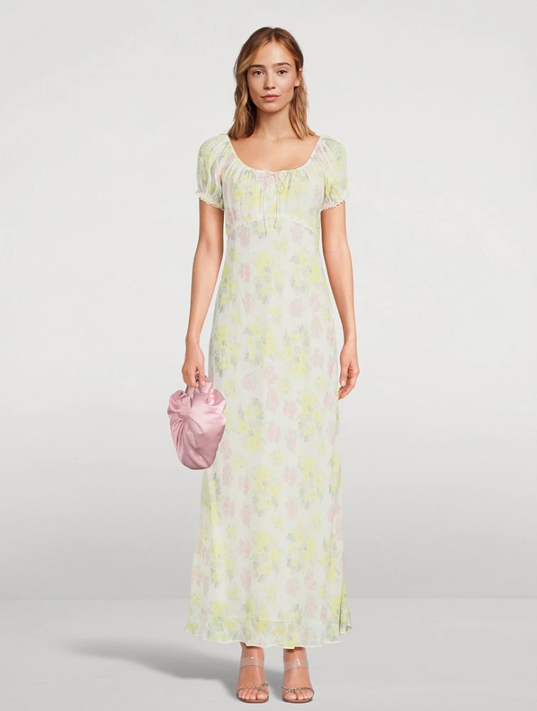 Kelila Voile Maxi Dress Floral Print