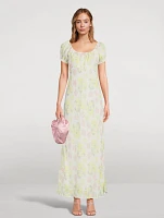 Kelila Voile Maxi Dress Floral Print