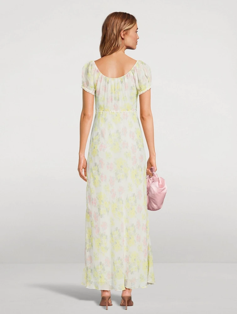 Kelila Voile Maxi Dress Floral Print