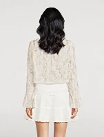Lyndon Sequin Lace Blouse