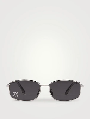 Crystal Triomphe Rectangular Sunglasses