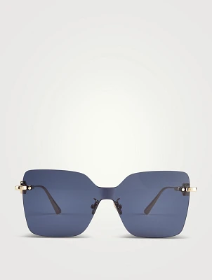 CD Chain M1U Square Sunglasses