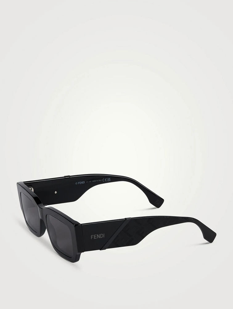Fendi Diagonal Rectangular Sunglasses
