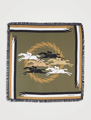 Longchamp Jumping Silk Scarf
