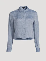 Cropped Chambray Shirt