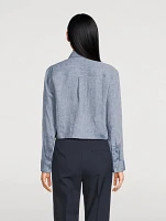 Cropped Chambray Shirt