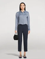 Cropped Chambray Shirt