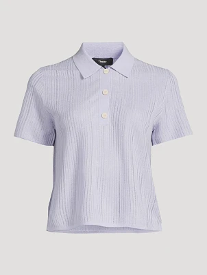 Ribbed Polo Shirt