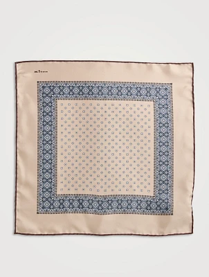 Micro Paisley Silk Pocket Square