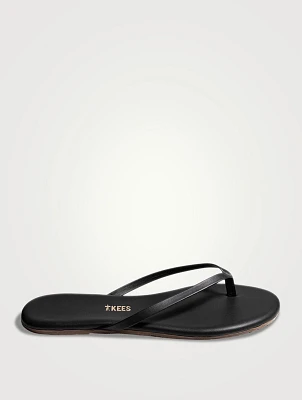 Lily Liners Leather Flip-Flops