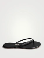Lily Liners Leather Flip-Flops