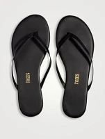 Lily Liners Leather Flip-Flops