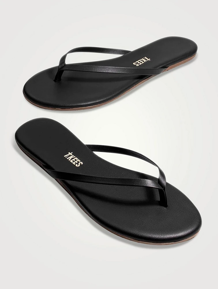 Lily Liners Leather Flip-Flops