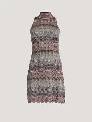 Lurex Knit Mini Dress