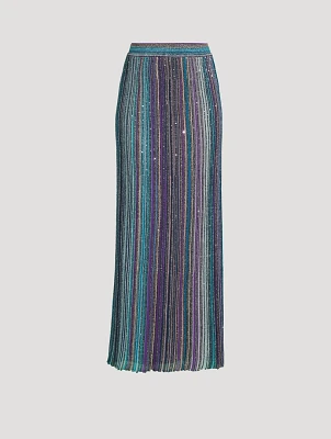 Sequin Maxi Skirt