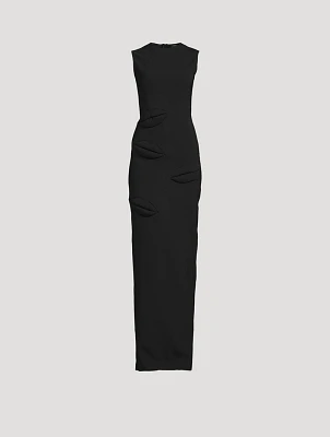Lip Sleeveless Maxi Dress