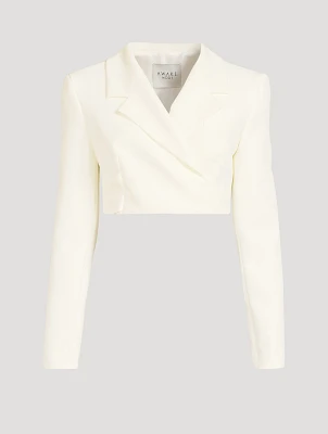 Crêpe Cropped Blazer