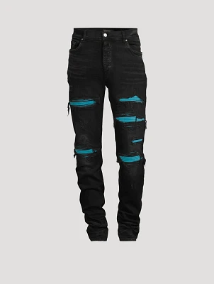 MX1 Suede Repair Skinny Jeans