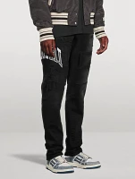 Varsity Logo Repair Skinny Jeans