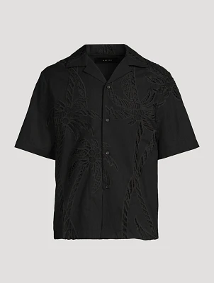 Paisley Palm Camp Shirt