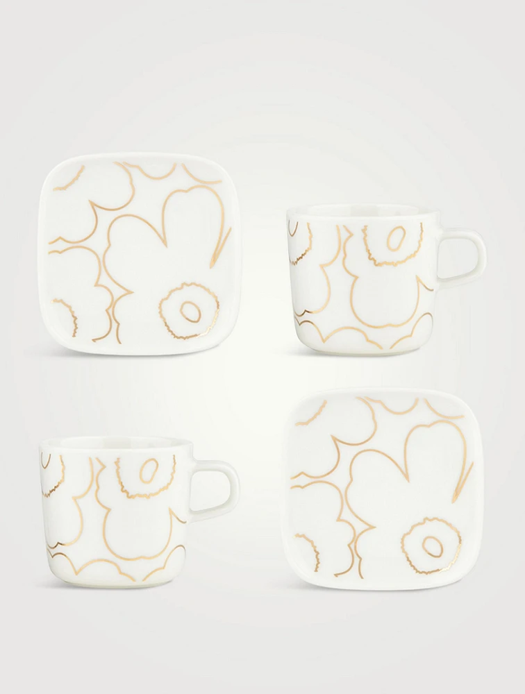 Oiva/Piirto Unikko Cup And Plate Set