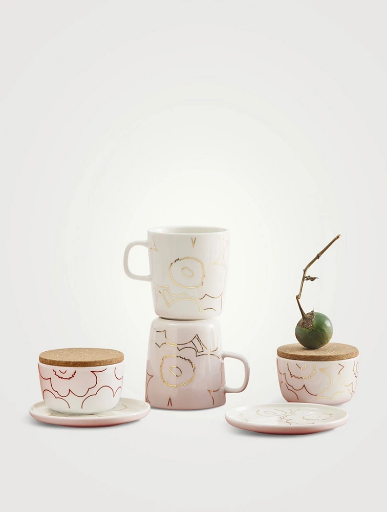 Oiva/Piirto Unikko Cup And Plate Set