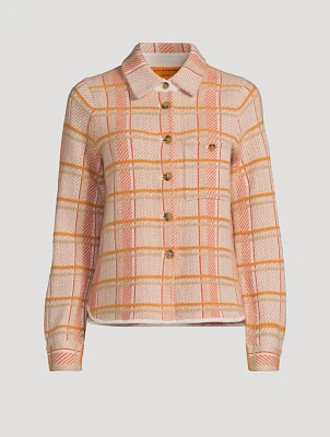 Dylan Plaid Cashmere Shirt