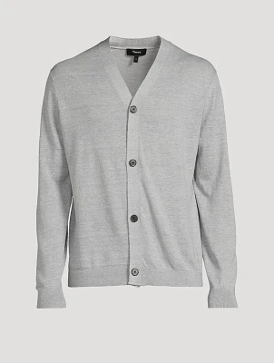 Larus Linen-Blend Cardigan