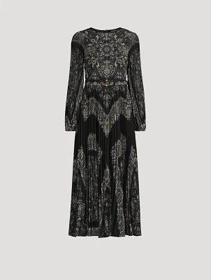 Sunray Midi Dress Paisley Print
