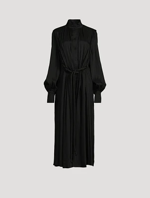 Drawstring Shirt Dress