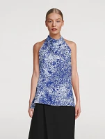 Theda Printed Halter Top