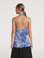 Theda Printed Halter Top