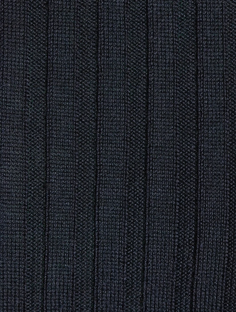 Cassidy Ribbed Wool And Silk Sweater