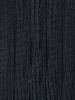 Cassidy Ribbed Wool And Silk Sweater