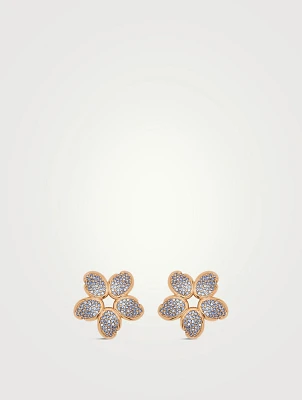 Crystal Flower Earrings