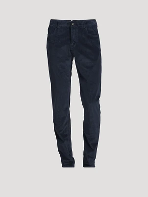 Corduroy Slim-Fit Pants