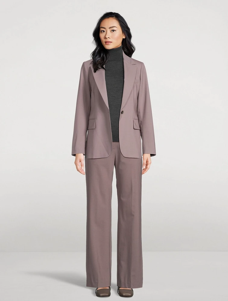Sleeveless Wool Turtleneck