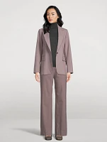 Sleeveless Wool Turtleneck